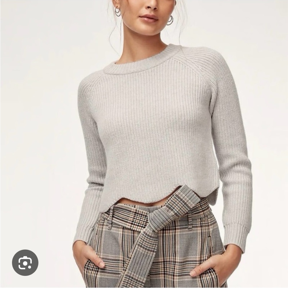 Wilfred Sardou Cropped Sweater - Birch